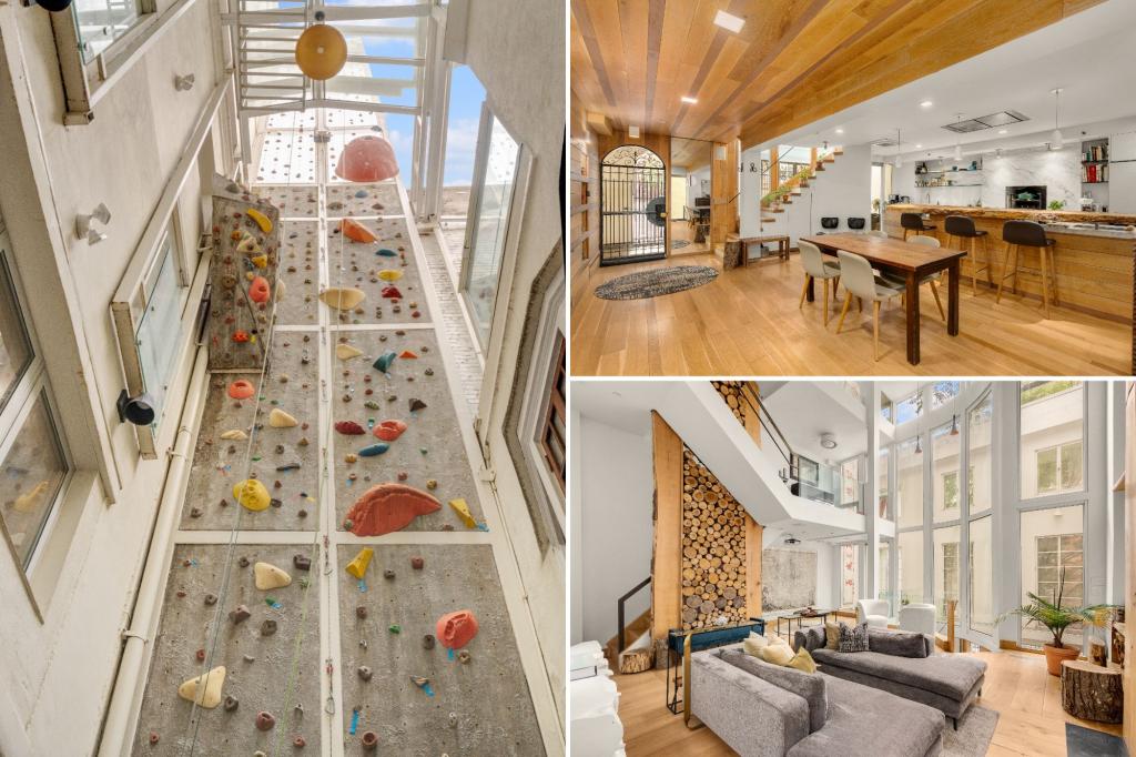 Historic NYC home with world's highest private rock climbing wall lists for $20 million