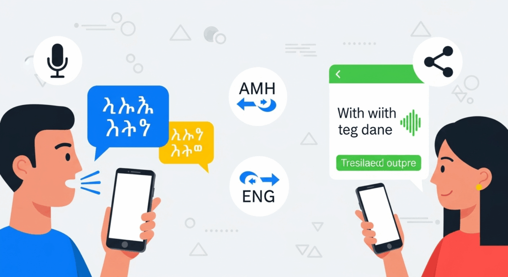 Amharic to English Voice Translation App for Travel, Study & Work