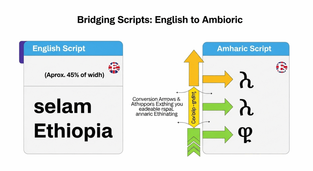 English to Amharic Typing Keyboard: Voice, Offline, and Prediction